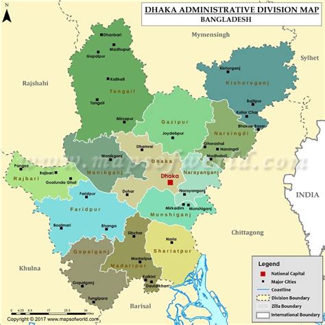 Dhaka Map .